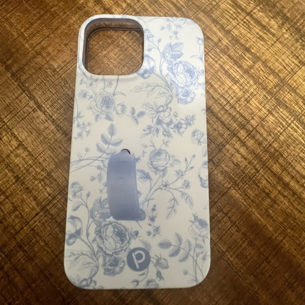 Blue Toile iPhone 13 Pro Max Loopy Case